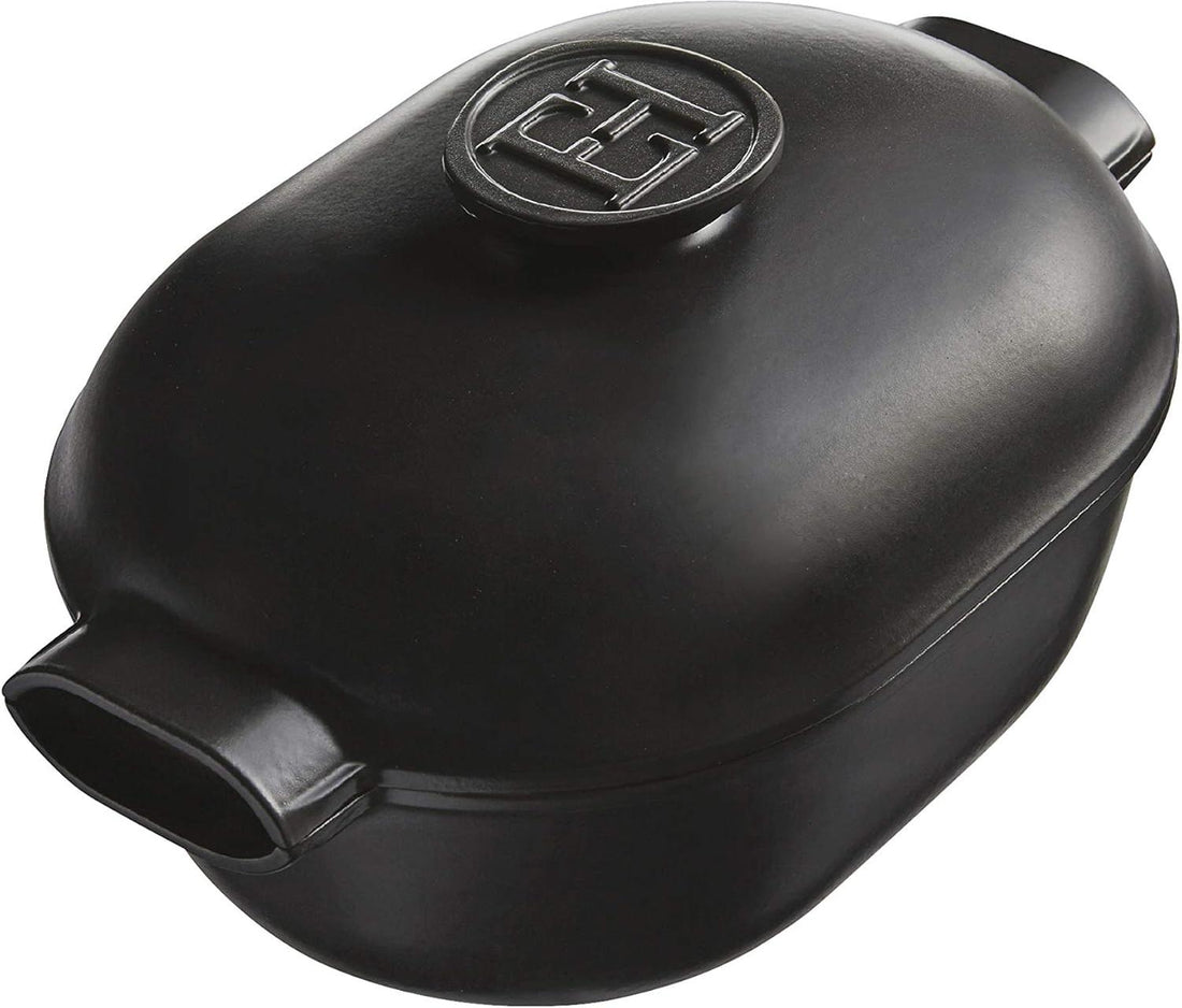 Emile Henry - 4.5 L Slate Grey Oval Ceramic Casserole Dish - 91776645