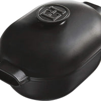 Emile Henry - 4.5 L Slate Grey Oval Ceramic Casserole Dish - 91776645