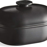 Emile Henry - 4.5 L Slate Grey Oval Ceramic Casserole Dish - 91776645