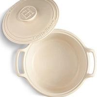 Emile Henry - 4.5 Qt Sublime Small Cream Round Stewpot - 91564740