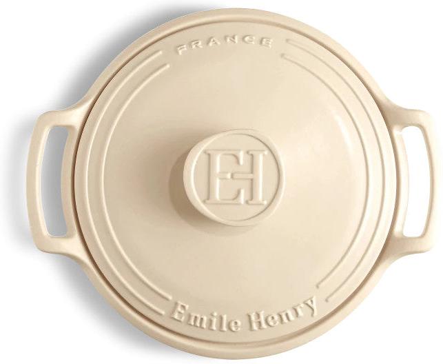 Emile Henry - 4.5 Qt Sublime Small Cream Round Stewpot - 91564740