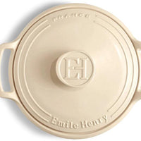 Emile Henry - 4.5 Qt Sublime Small Cream Round Stewpot - 91564740