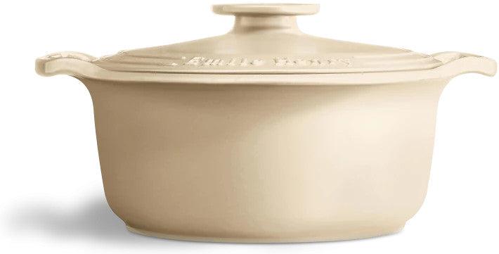 Emile Henry - 4.5 Qt Sublime Small Cream Round Stewpot - 91564740