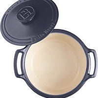 Emile Henry - 4.5 Qt Sublime Small Indigo Round Stewpot - 91664740