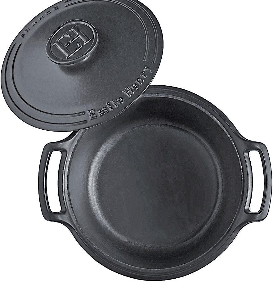 Emile Henry - 4.5 Qt Sublime Small Slate Round Stewpot - 91774740