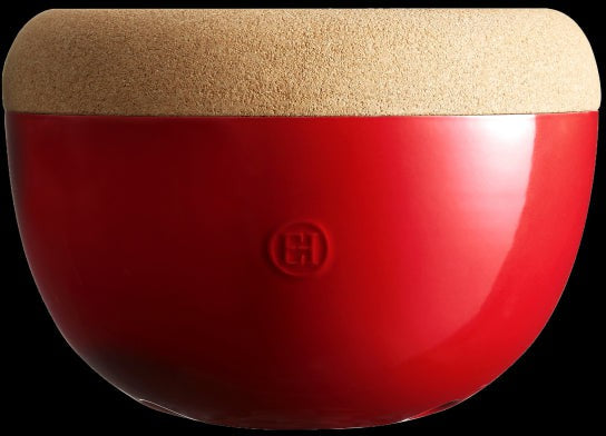 Emile Henry - 4.7 L Ceramic Burgundy Deep Storage Bowl - 348764
