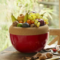 Emile Henry - 4.7 L Ceramic Burgundy Deep Storage Bowl - 348764