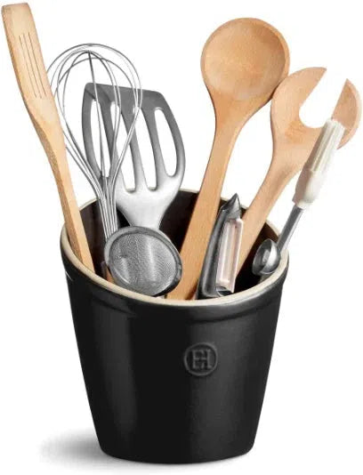 Emile Henry - 5.5" Truffle Black Utensil Holder - 91710218