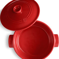 Emile Henry - 5.6 QT Ceramic Burgundy Round Stewpot - 344553