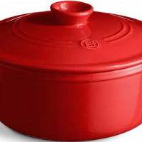 Emile Henry - 5.6 QT Ceramic Burgundy Round Stewpot - 344553