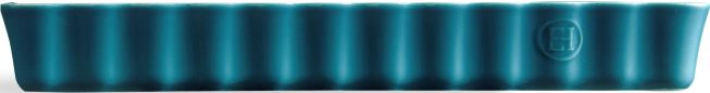 Emile Henry - 6" x 14" Ceramic Blue/Calanque Slim Rectangular Tart Dish - 606034