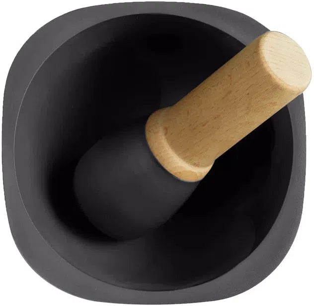 Emile Henry - 6.29" Truffle Black Mortar and Pestle - 91710257
