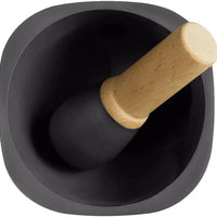 Emile Henry - 6.29" Truffle Black Mortar and Pestle - 91710257