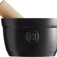 Emile Henry - 6.29" Truffle Black Mortar and Pestle - 91710257