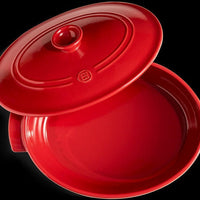 Emile Henry - 6.3 QT Ceramic Burgundy Oval Stewpot - 344560 - DISCONTINUED