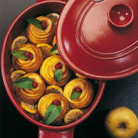 Emile Henry - 6.3 QT Ceramic Burgundy Oval Stewpot - 344560 - DISCONTINUED