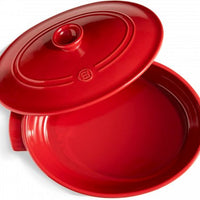 Emile Henry - 6.3 QT Ceramic Burgundy Oval Stewpot - 344560 - DISCONTINUED