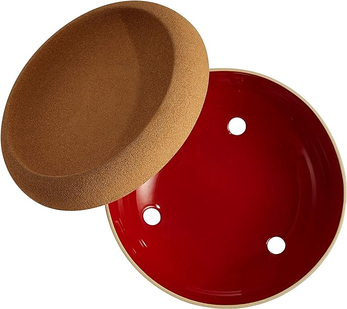 Emile Henry - 6.5 L Ceramic Burgundy Large Storage Bowl - 348765