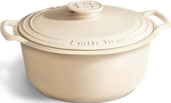 Emile Henry - 7.5 Qt Sublime Large Cream Round Stewpot - 91564770