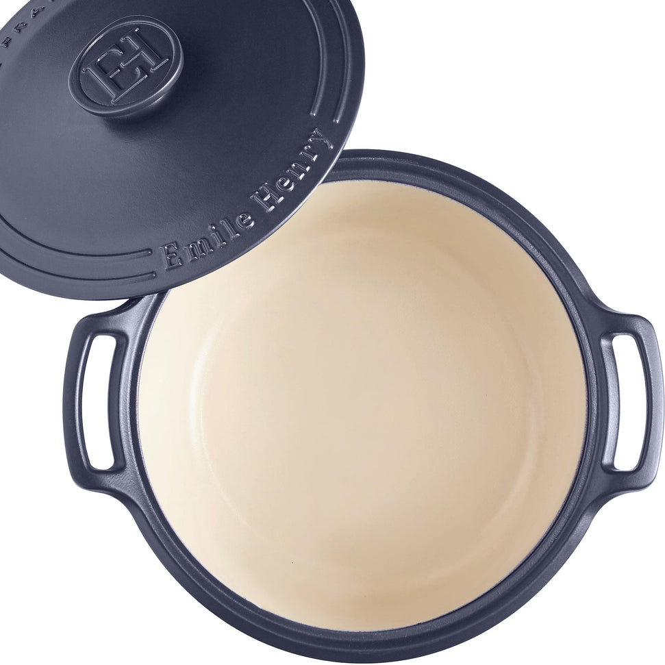 Emile Henry - 7.5 Qt Sublime Large Indigo Round Stewpot - 91664770