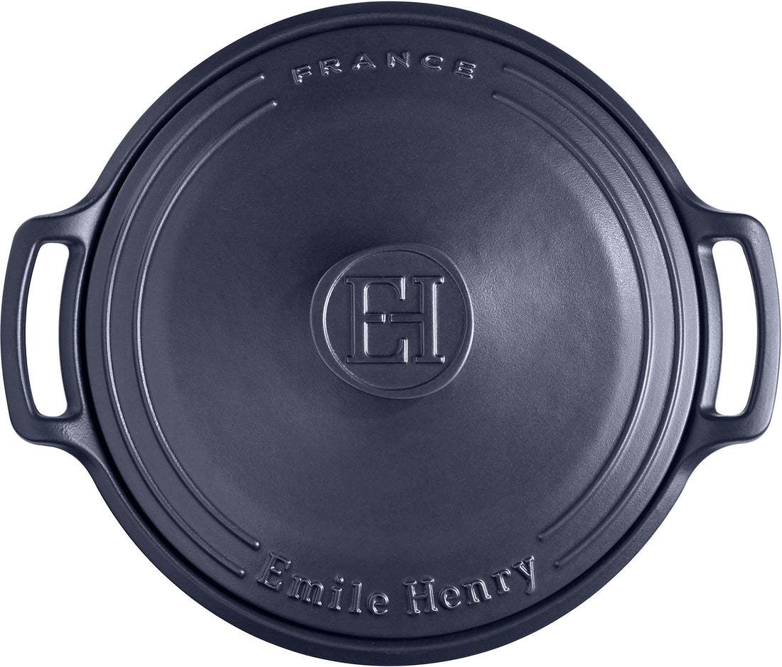Emile Henry - 7.5 Qt Sublime Large Indigo Round Stewpot - 91664770