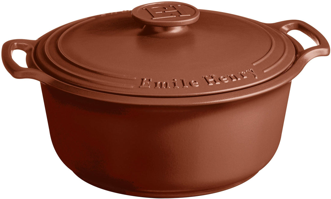 Emile Henry - 7.5 Qt Sublime Large Sienna Round Stewpot - 91144770 - DISCONTINUED