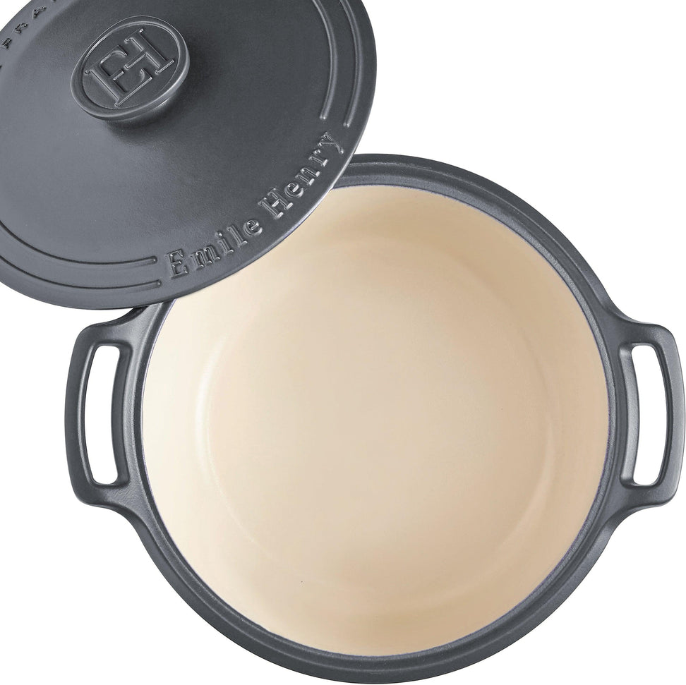 Emile Henry - 7.5 Qt Sublime Large Slate Round Stewpot - 91774770
