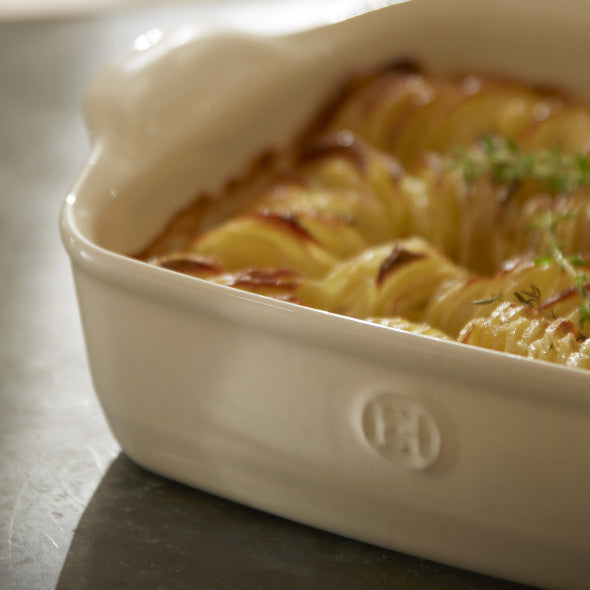 Emile Henry - 8.5" x 5.5" Ceramic Farine/White Individual Baking Dish - 119649