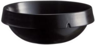 Emile Henry - 9.8" Coal Black Ceramic Round Dish with 2.5 L Capacity - 91713225