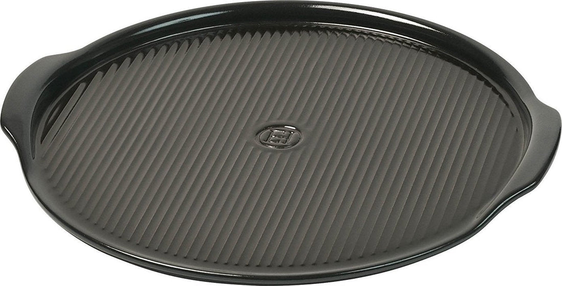 Emile Henry - BARBECUE 14.6" Ceramic Ceramic Charcoal/Fusain Pizza Stone-II - 797614