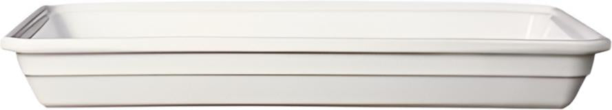 Emile Henry - Chalk White Ceramic Full Size Insert Pan with 6.4 L Capacity - 91053401