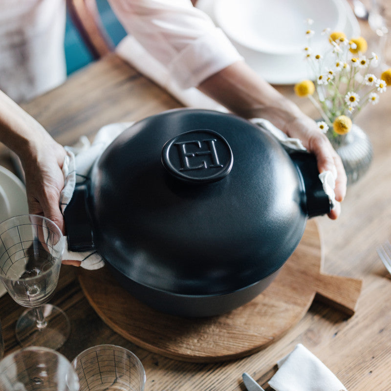 Emile Henry - DELIGHT 2 L Ceramic Slate Small Casserole - 776620