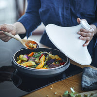 Emile Henry - DELIGHT 2.1 QT Ceramic White Lid Delight Tagine - 776626