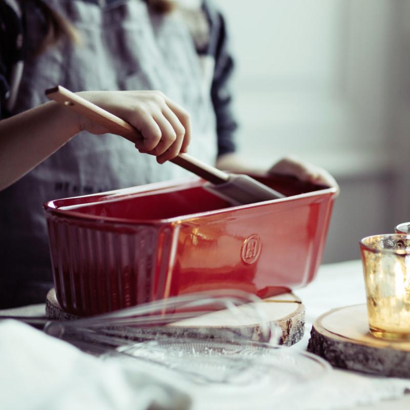 Emile Henry - DOUCEUR 2.1 QT Ceramic Burgundy Loaf Pan - 346180