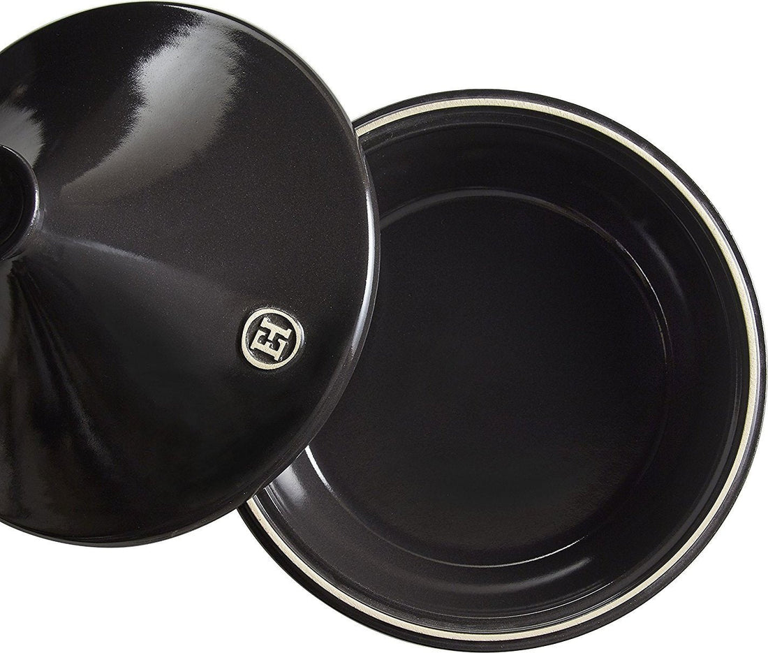 Emile Henry - FLAME 2 QT Ceramic Charcoal/FusainX Flame Tagine (2 L) - 795626
