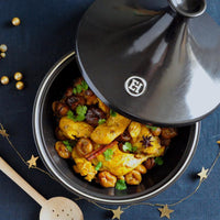 Emile Henry - FLAME 2 QT Ceramic Charcoal/FusainX Flame Tagine (2 L) - 795626