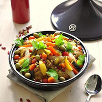 Emile Henry - FLAME 2 QT Ceramic Charcoal/FusainX Flame Tagine (2 L) - 795626