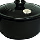 Emile Henry - FLAME 4.2 QT Ceramic Charcoal/Fusain Round Stewpot - 794540