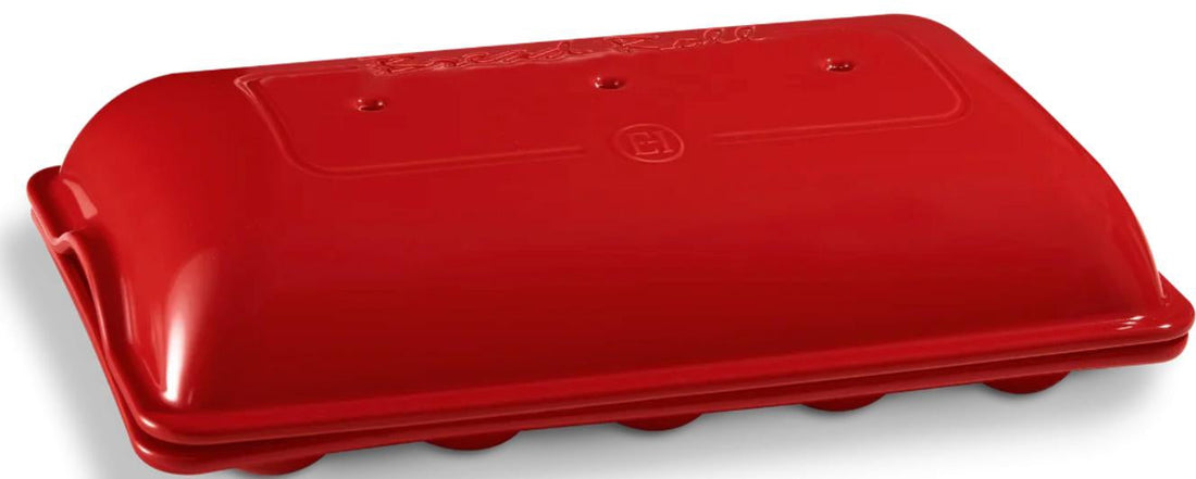 Emile Henry - GRAND CRU 15.3" x 9" x 4.1" Burgundy 5 Mini Baguette Baker - 345519 - DISCONTINUED