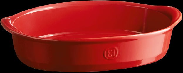 Emile Henry - ULTIME 13.7" x 8.8" Burgundy Oval Baking Dish - 349052