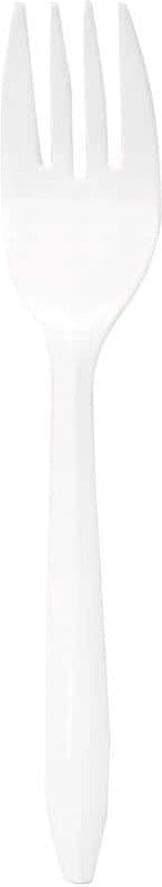 Empress - Medium Weight PP White Forks, 1000/Cs - E175001