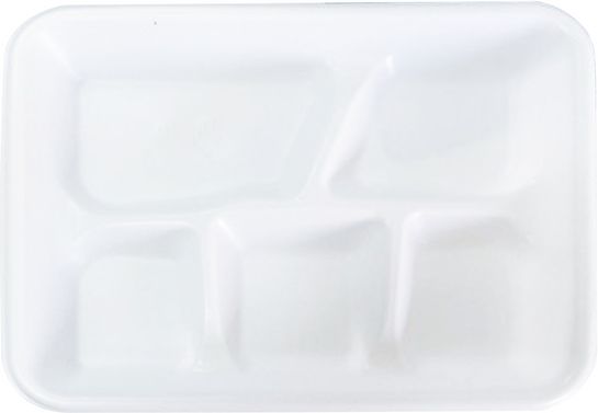 Empress - PP White 5 Compartment Mineral Filled School Tray - E5221