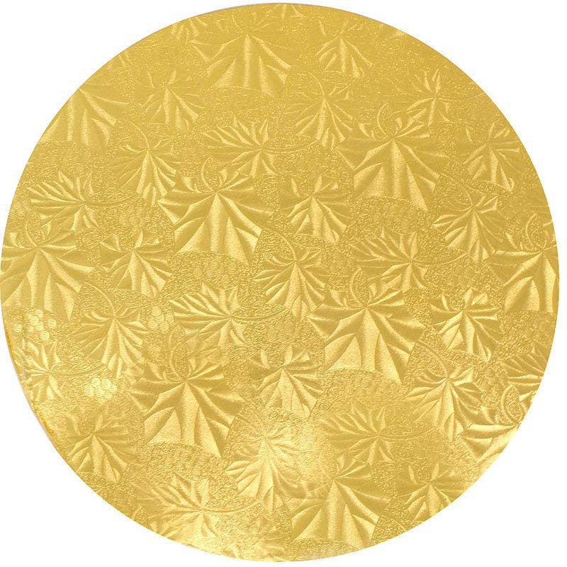Enjay Converters - 10" x 0.90" Round Gold Cake Board, 200/cs - .090-10RPG
