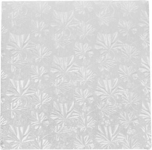Enjay Converters - 10" x 10.25" Square Silver Cake Board, 24/cs - 1/4-10SS24