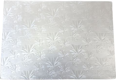 Enjay Converters - 13" x 17" x .25" 1/2 Slab Silver Cake Boards, 12 Per Pack - 1/4-1317S