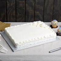 Enjay Converters - 13 x 17.5", 1/2 Slab Silver Cake Board, 12 Per Case - 1/2-1317S12 (Special Order Item)