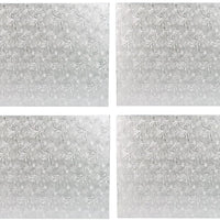 Enjay Converters - 13 x 17.5", 1/2 Slab Silver Cake Board, 12 Per Case - 1/2-1317S12 (Special Order Item)