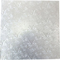 Enjay Converters - 18 x 18.5" Square Silver Cake Board, 12/cs - 1/2-18SS12 (Special Order Item)