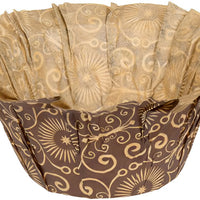 Enjay Converters - 2" x 1.25" U5130 Chocolate Baking Cup, 20tbs/cs - BC-U5130-BROWN (Special Order Item)