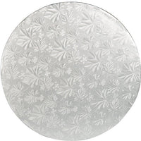 Enjay Converters - 20" x 0.25" Round Silver Cake Board, 24/cs - 1420RS24